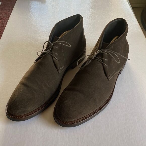 BOSS by Hugo Boss Men’s Suede Leather Chukka Boots Sz 13. Made in Italy - Picture 1 of 14